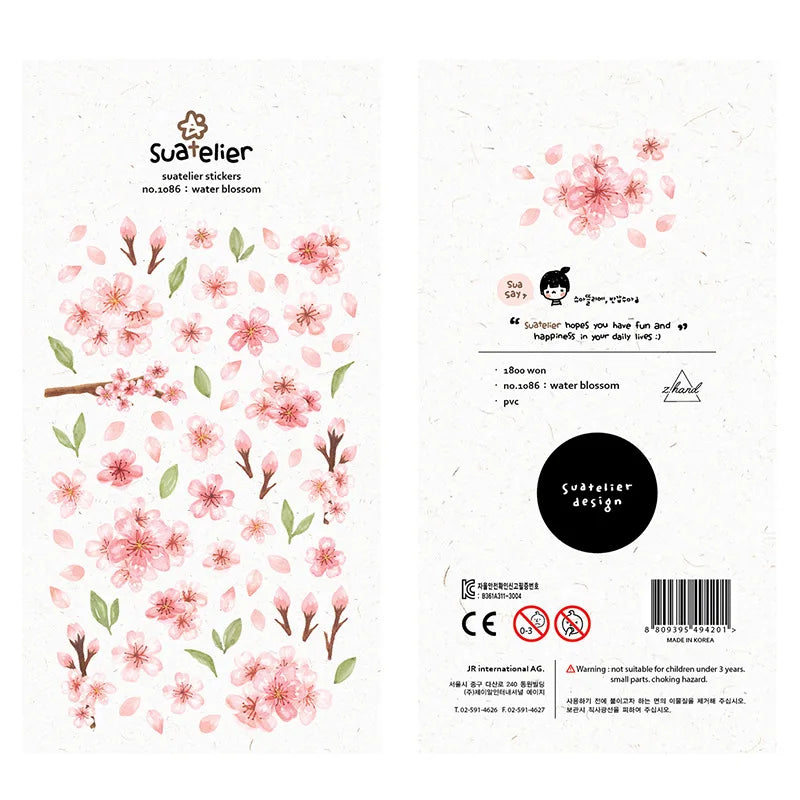 Korean Import Original Suatelier Daily Stickers Scrapbooking Diy Journal Stationery Sticker Children Decor Art Supply