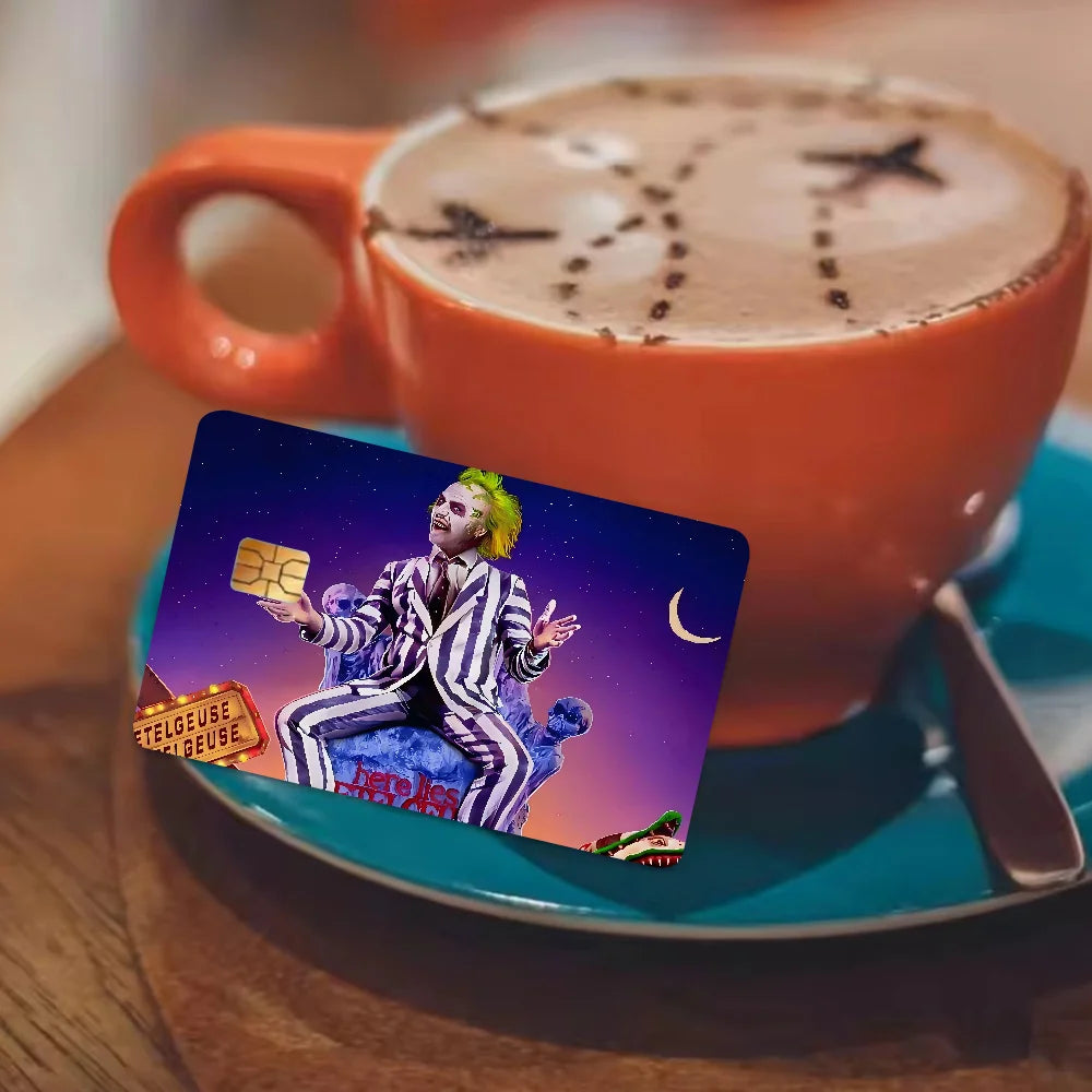 Beetlejuice Anime Card Sticker Skin Cover