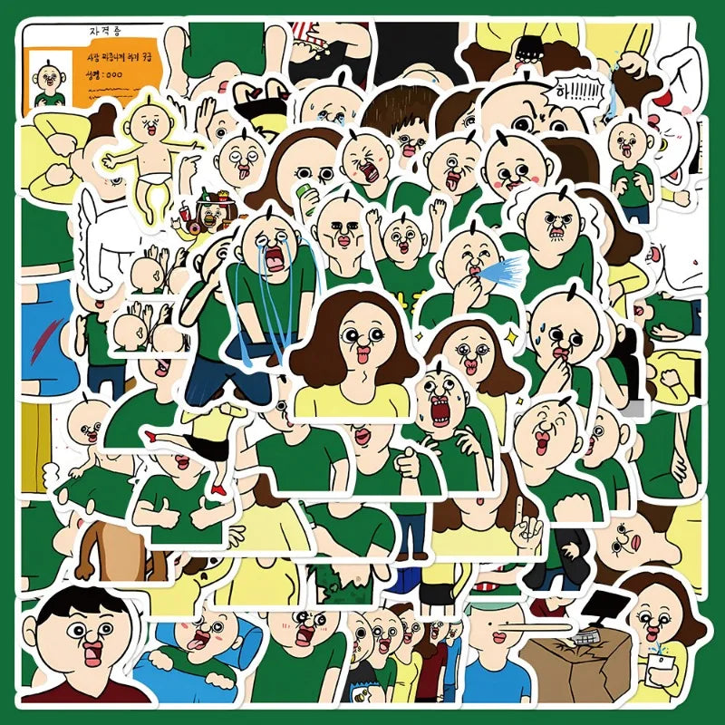 73pcs Cartoon Bang Bang Yu Zhi Graffiti Stickers for Helmet Wall DIY Decoration
