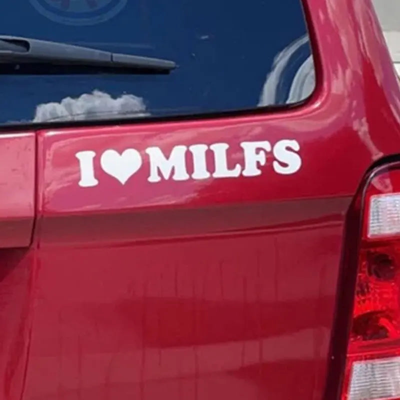 Milfs Car Sticker JDM Sport Vinyl Decal Waterproof