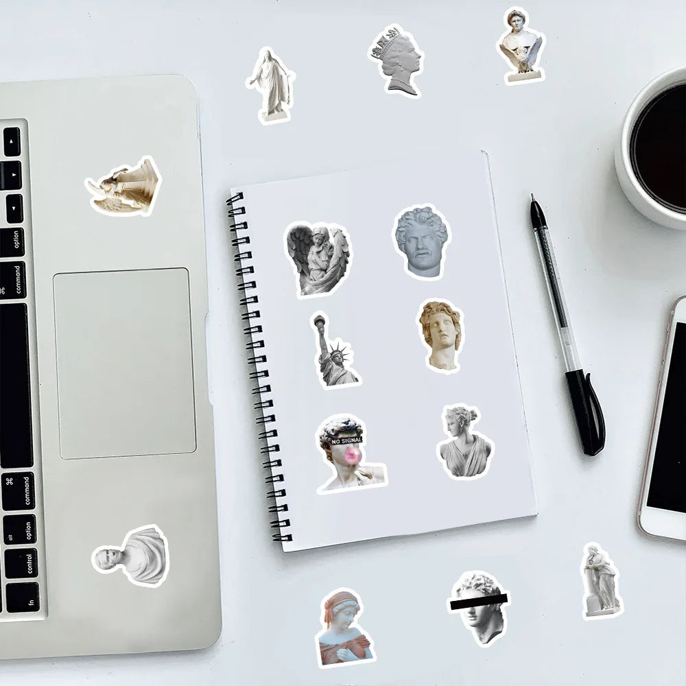 10/30/50/100PCS David Angel Art Statuary Stickers Decals Decoration DIY Waterproof Phone Laptop Fridge Guitar Car Sticker Toys