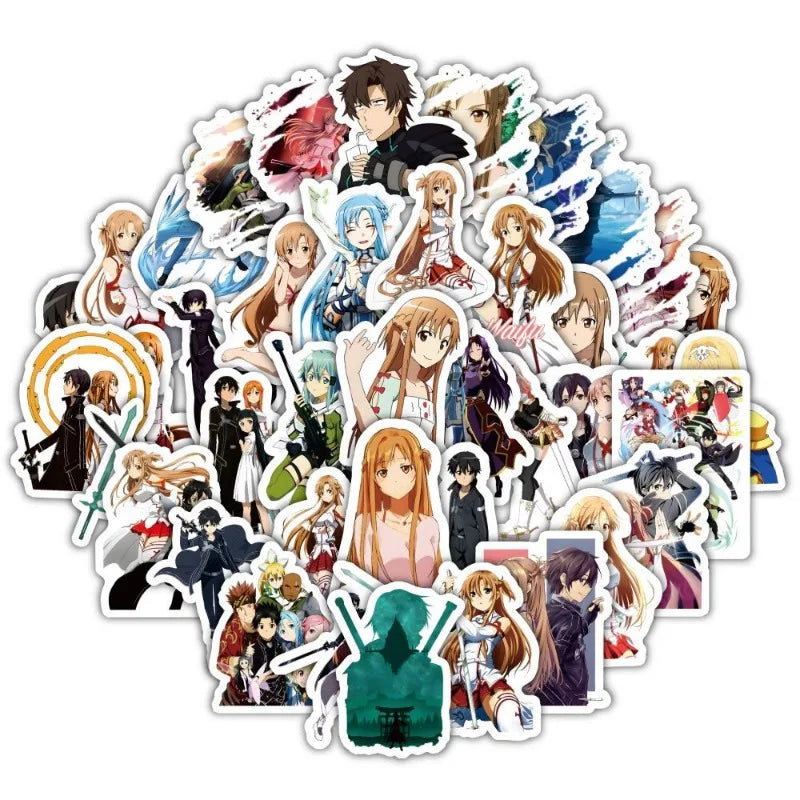 Sword Cartoon Stickers Pack for Laptop, Phone, Car, and More
