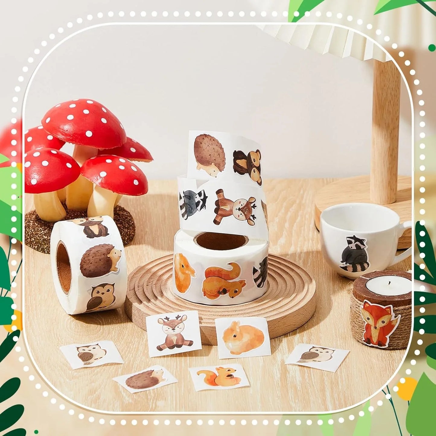 100-500pcs Cute Animals Stickers Reward Stickers For Kids For Students Motivational Gift Decoration Label Stationery Sticker