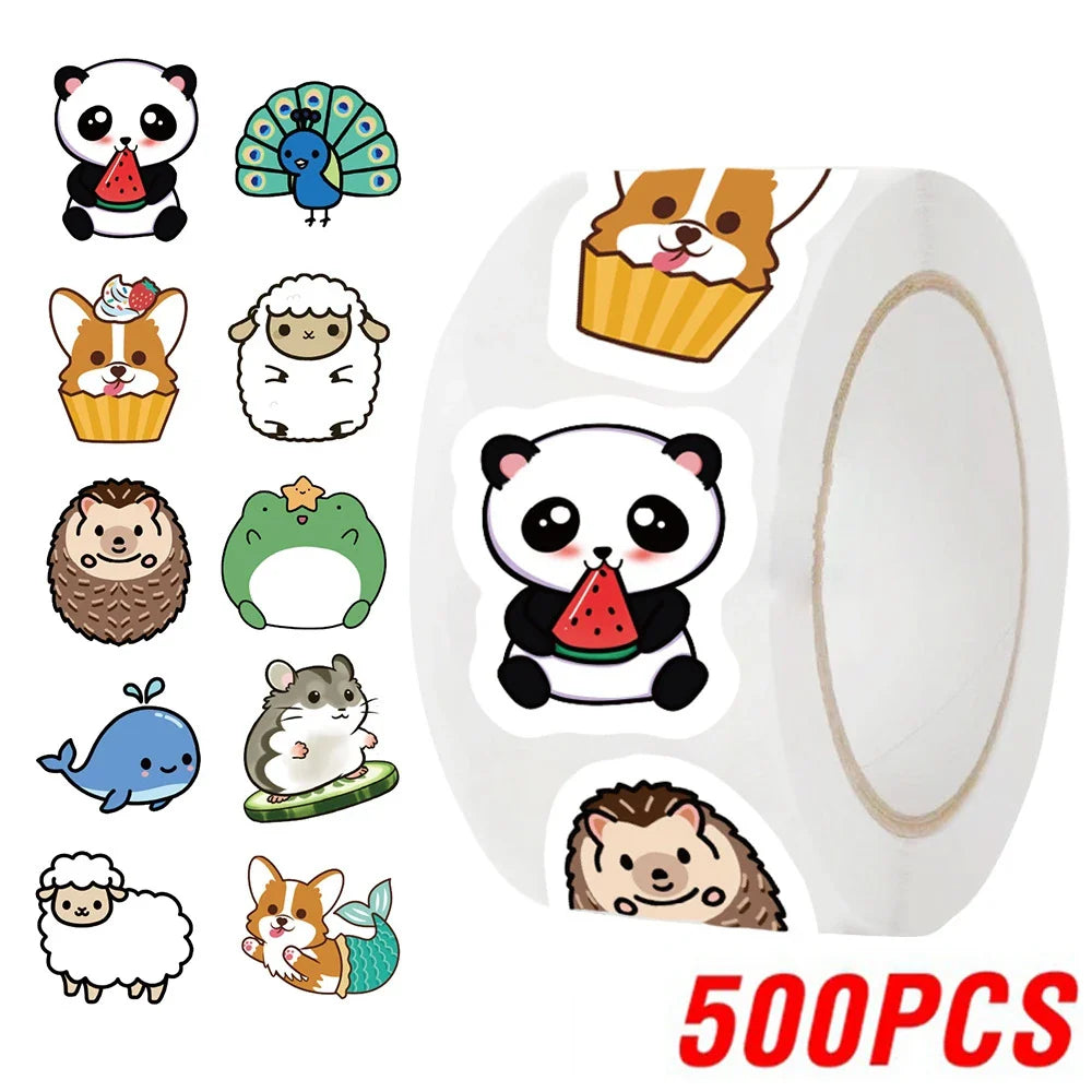 Panda Cartoon Stickers Pack: Waterproof, DIY, Kids Toy