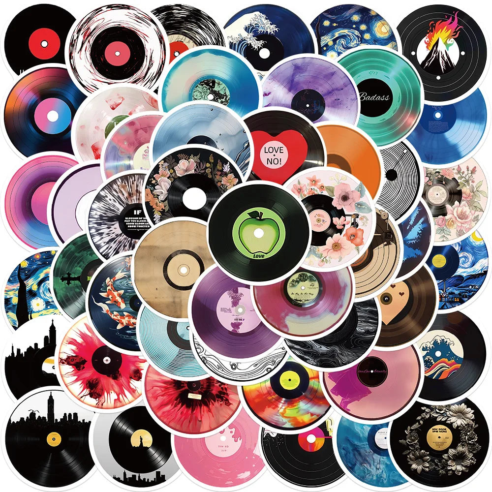 Classic Vinyl Record Sticker Packs