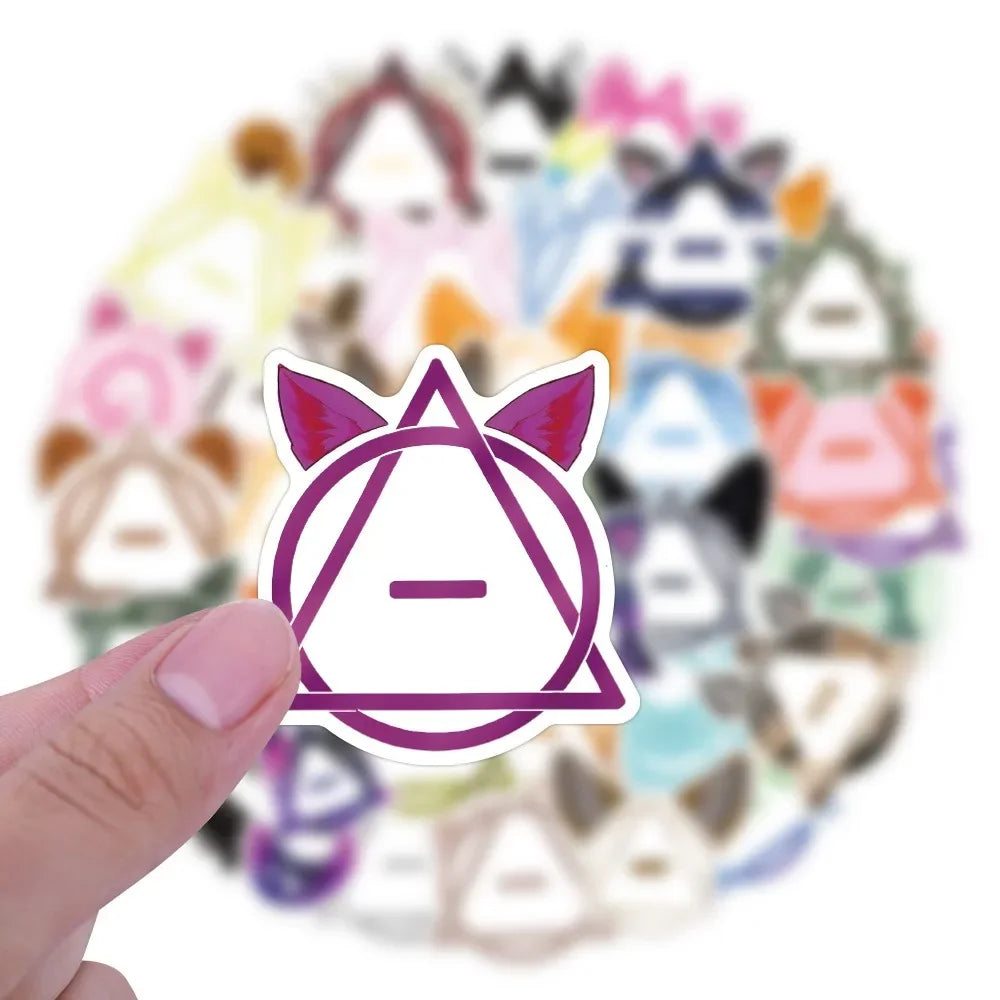 10/50pcs Therian Symbol stikcers Fox Therian graffiti Stickers for DIY Luggage Laptop Skateboard Motorcycle Bicycle Stickers