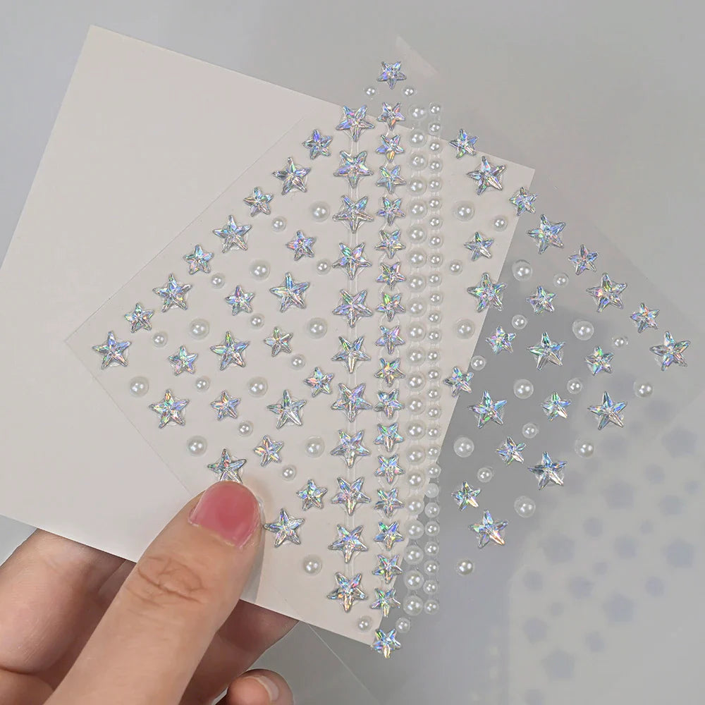 Star Face Jewels: 3D Festival Makeup Stickers