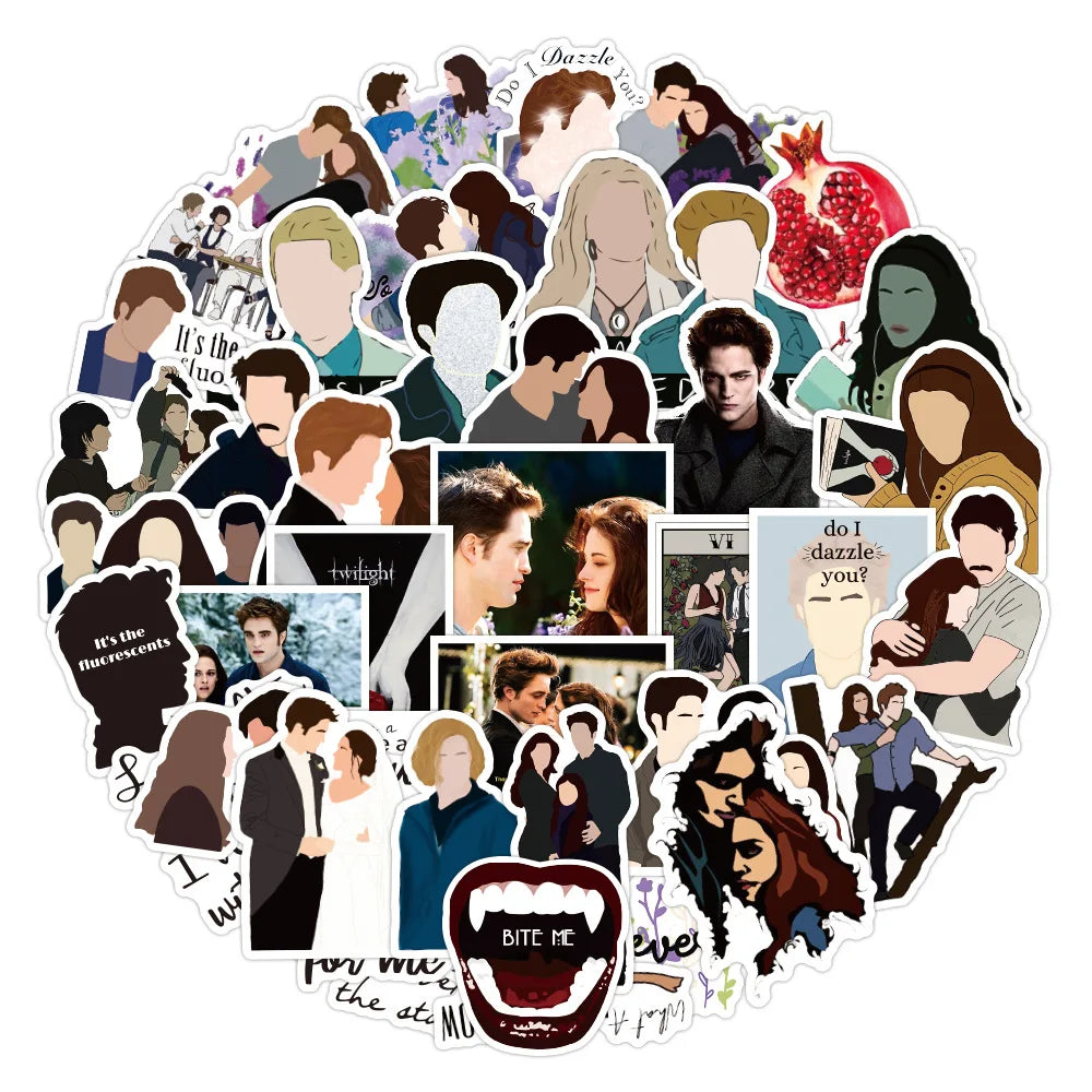 Twilight Movie Stickers Pack for Luggage, Notebooks, Car, Wall, Bike, Motorcycle