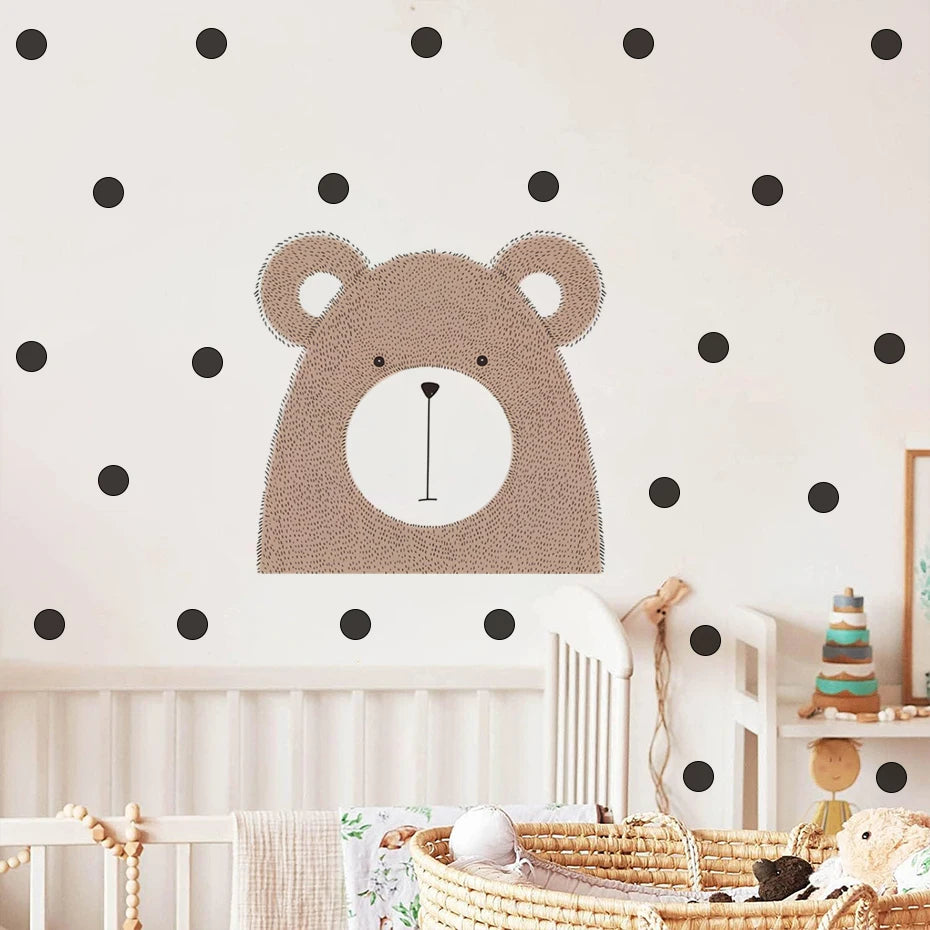 Boho Bear Wall Stickers for Kids Room Decoration