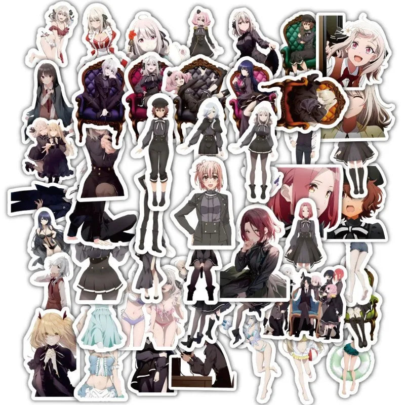 Spy Room Anime Stickers 60pcs for Laptop, Phone, Suitcase, Water Cup, Scooter, Refrigerator