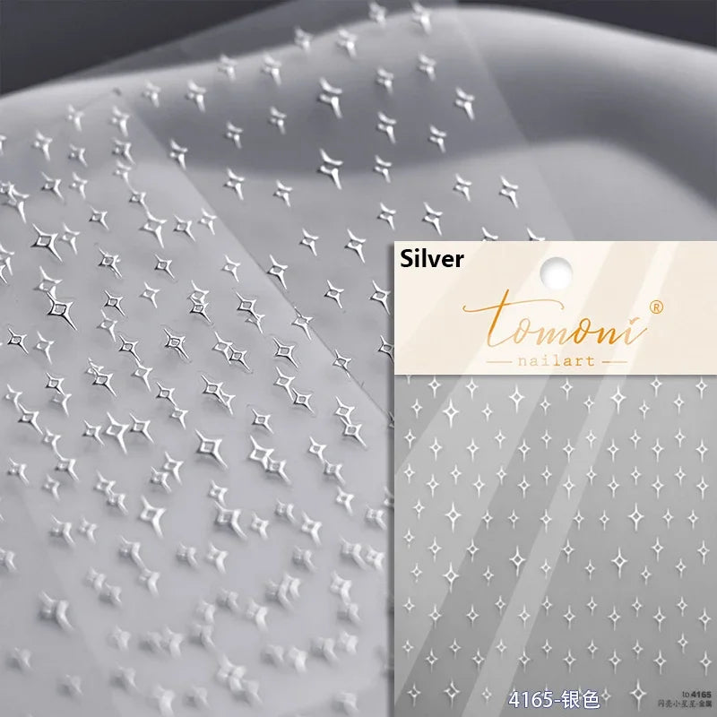 5D Rhinestone Butterfly Star Nail Art Stickers