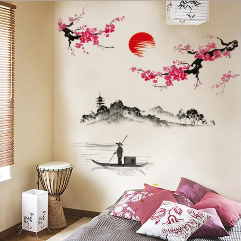 Sakura Cherry Blossom Wall Decal Sticker Decor