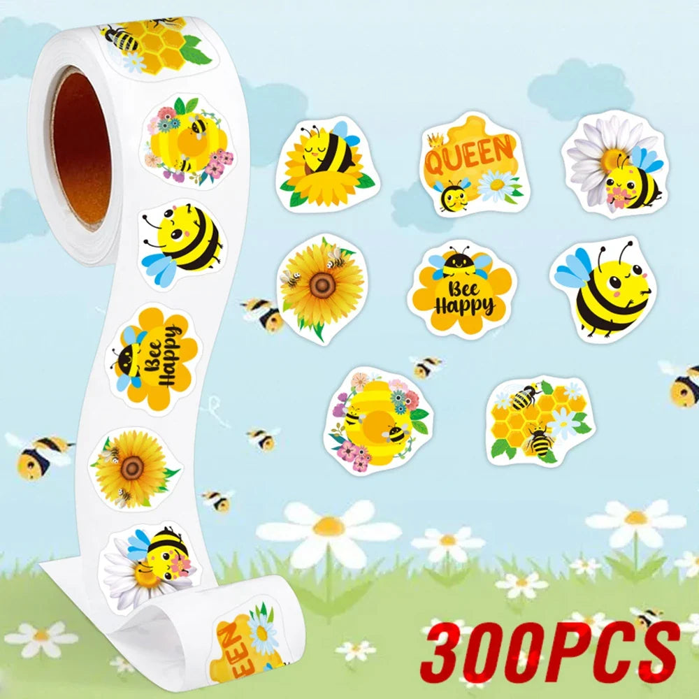 Bee Stickers Pack: Teacher Rewards & School Supplies