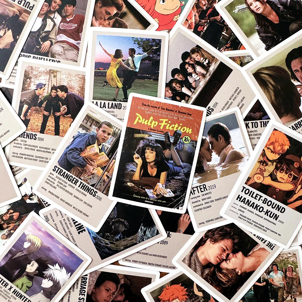10/50Pcs Anime Movie Poster Stickers for Laptop, Skateboard, Luggage, Notebook, Kids Toy Decals