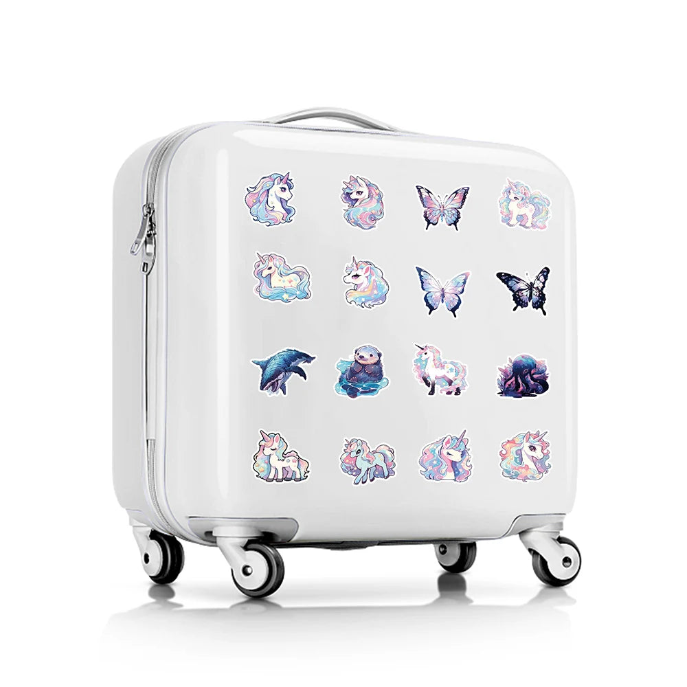 10/30/50pcs Cute Unicorn Graffiti Aesthetic Stickers Cartoon Decals Notebook Laptop Phone Suitcase Decoration Sticker Kids Toys