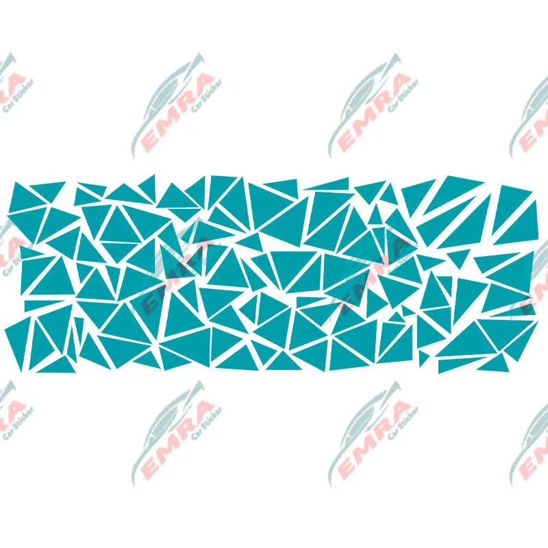 Triangle Car Sticker Decoration Side External Accessories Camouflage Kit Wrap Camo Tuning Styling Waterproof Vinyl Decals