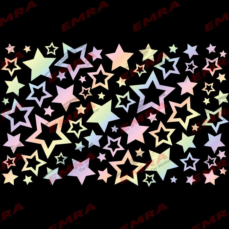 Star Car Window Decal - Waterproof PVC Vinyl Sticker