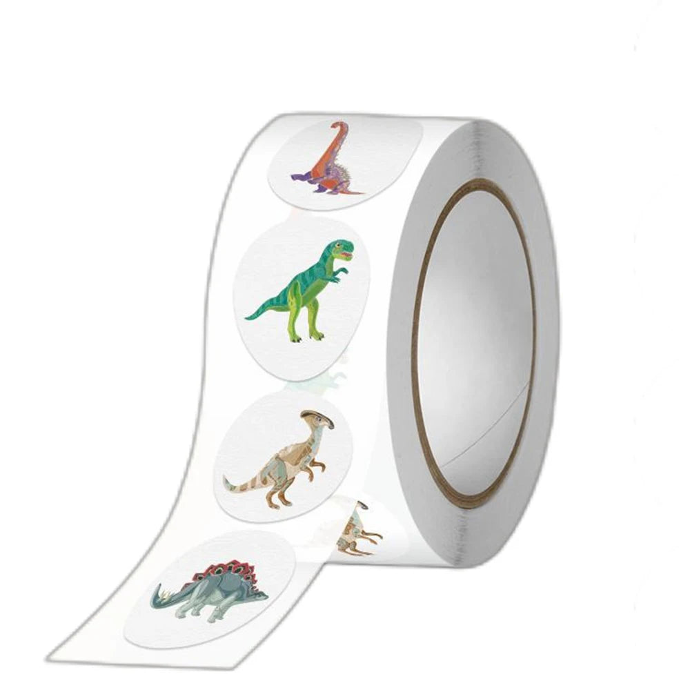 100-500pcs Cartoon Animal Reward Sticker Label Thank You Cute Game Sticker DIY Gift Sealing Label Decoration Supple