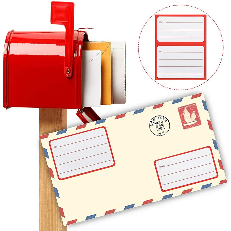 50Pcs Self-adhesive Mailing Address Labels for Boxes and Envelopes