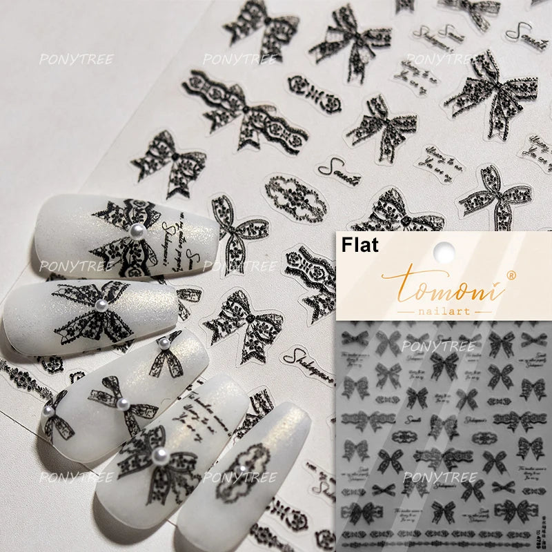 3D Leopard Star Nail Art Stickers Decals