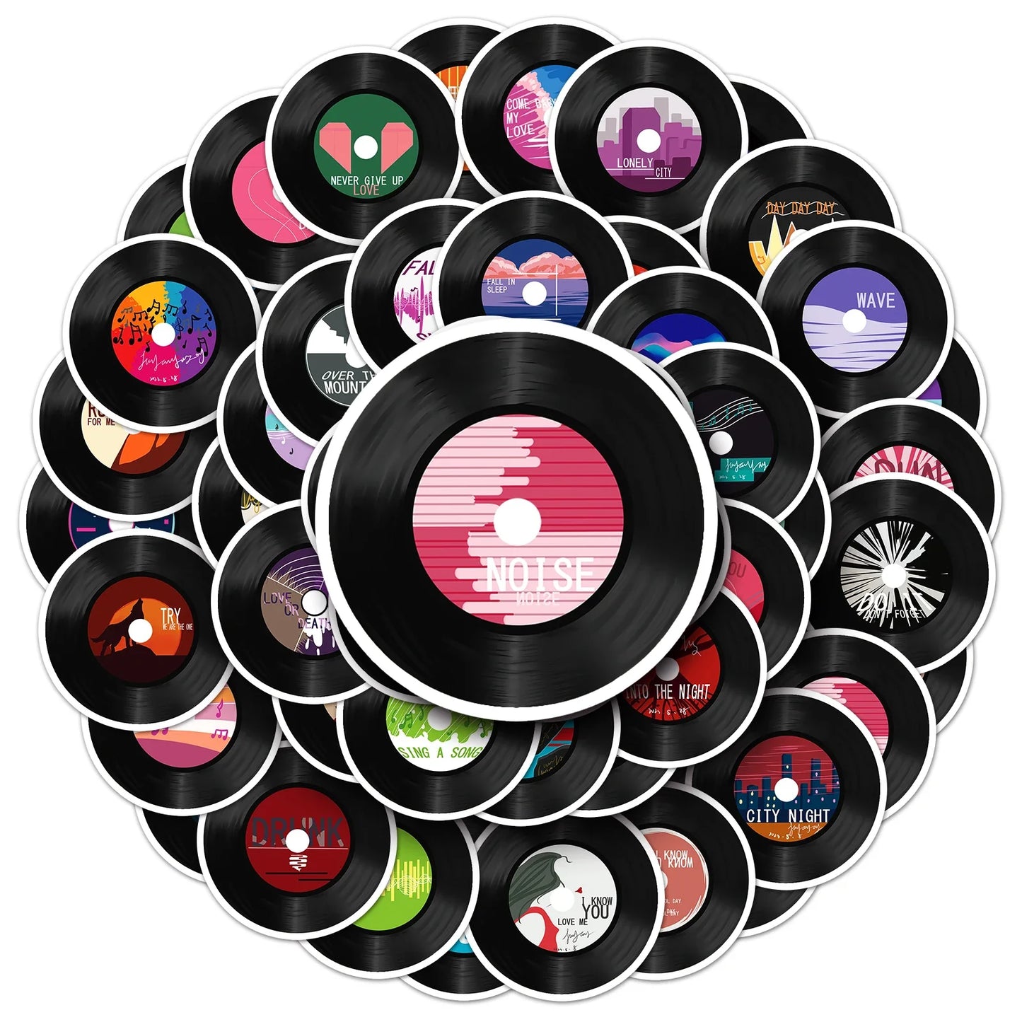 50Pcs Cartoon Vinyl Stickers Waterproof for Skateboard Snowboard