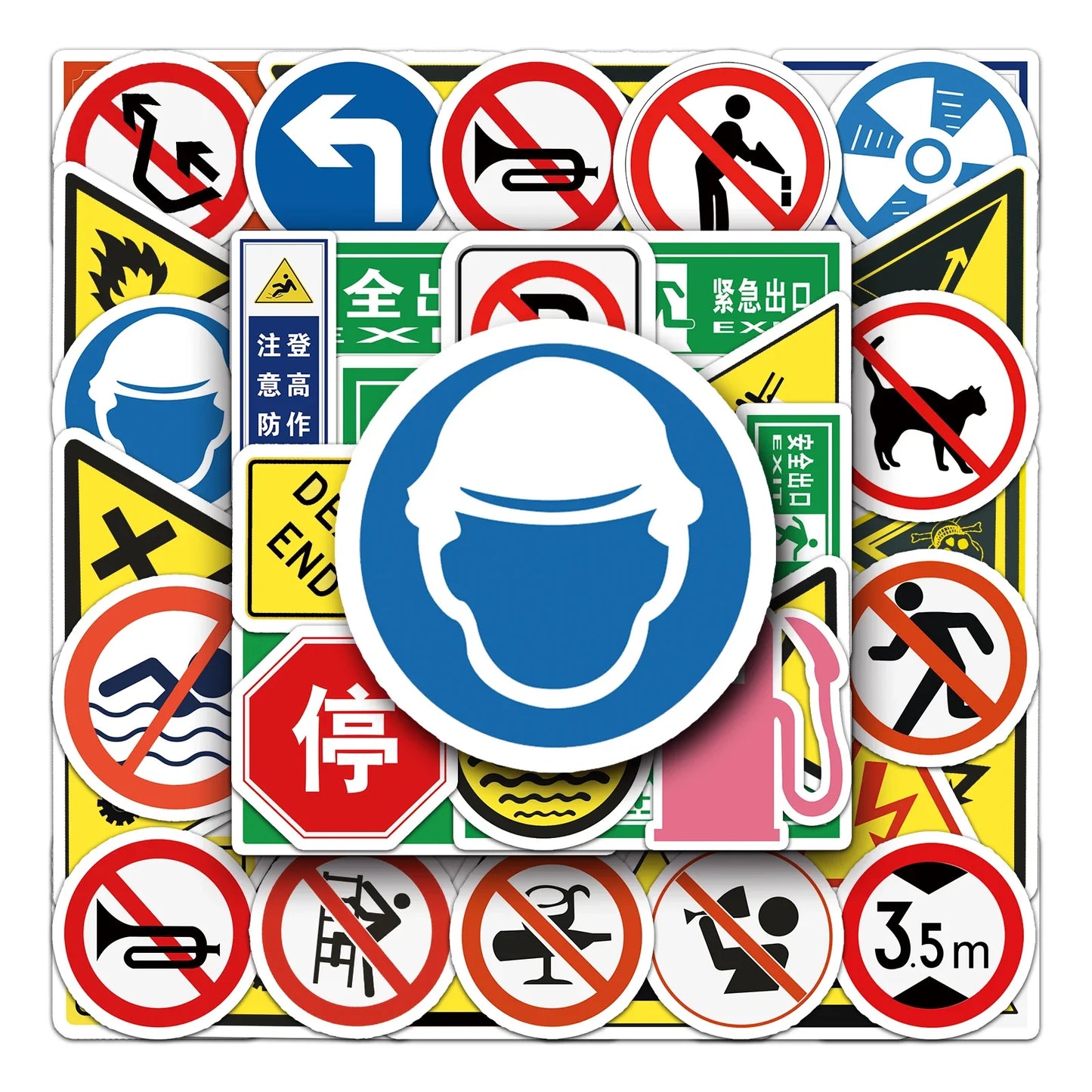 50Pcs Cartoon Waterproof Vinyl Stickers for Skateboard Snowboard