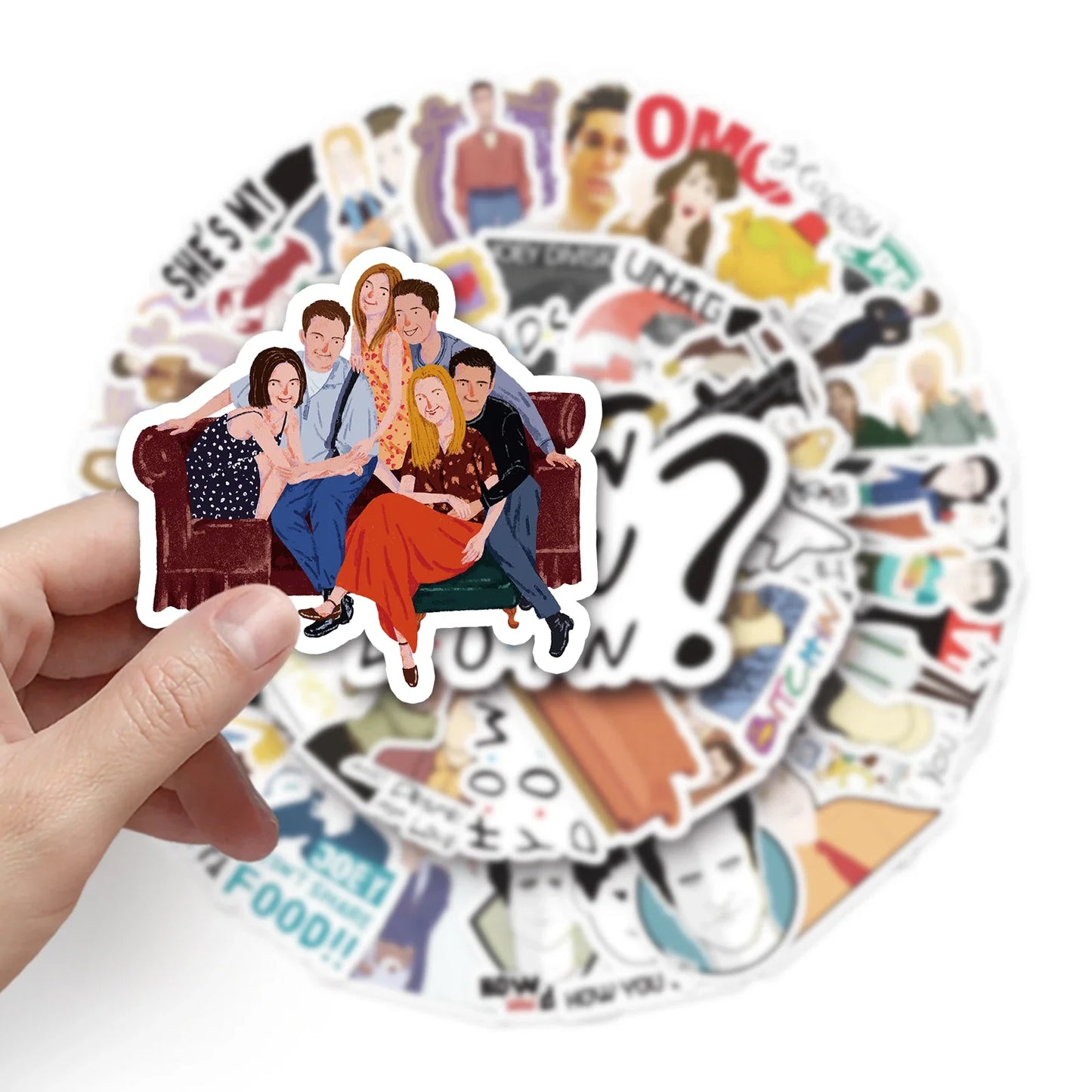 50Pcs Cartoon Waterproof Vinyl Stickers for Skateboard Snowboard