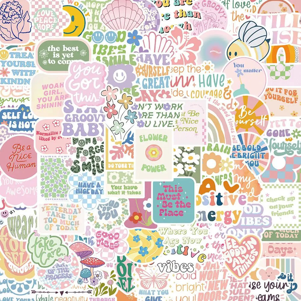 10/50/100pcs Kawaii Pink Danish Pastel Aesthetic Stickers Cute Girls VSCO Stickers DIY Diary Laptop Luggage Skateboard Sticker