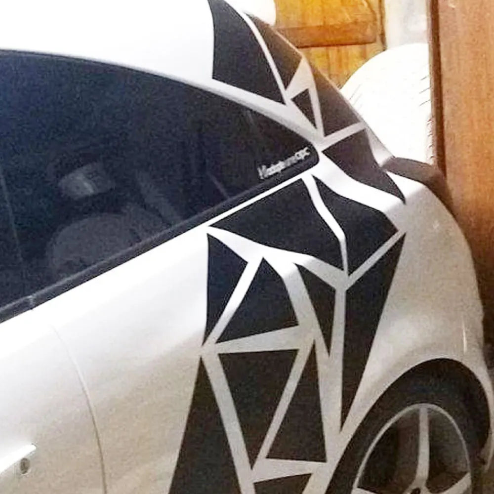 Angular Shape Sticker For Car Motorcycle Sticker Decoration Side Camouflage Kit Wrap Camo Tuning Styling Waterproof Vinyl Decals