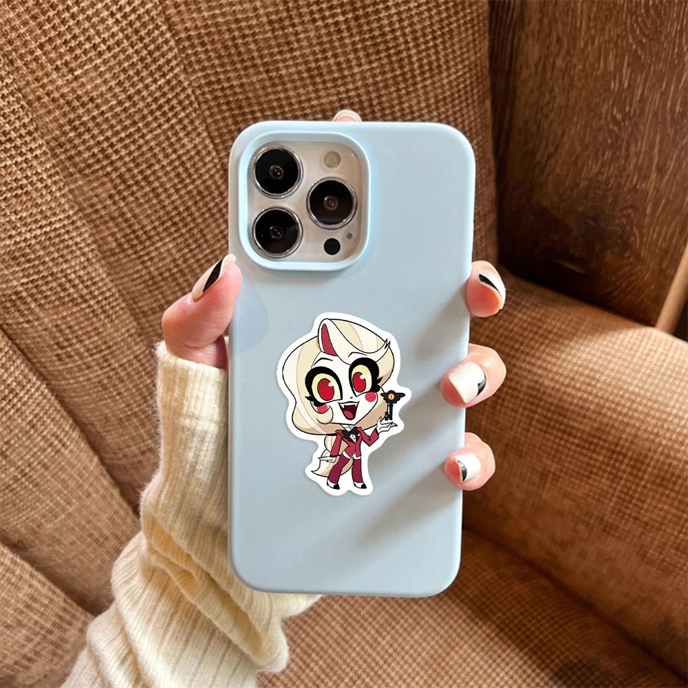 52Pcs Cartoon Animation Stickers Waterproof For Luggage Case Helmet Guitar Bottle Refrigerator Laptop Hell Inn Sticker Wholesale