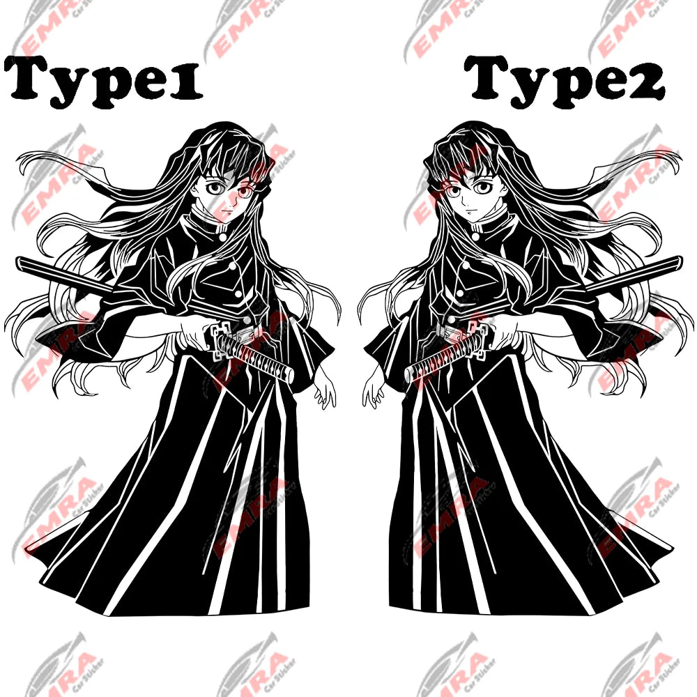 Samurai Anime Car Sticker Waterproof Vinyl Decal