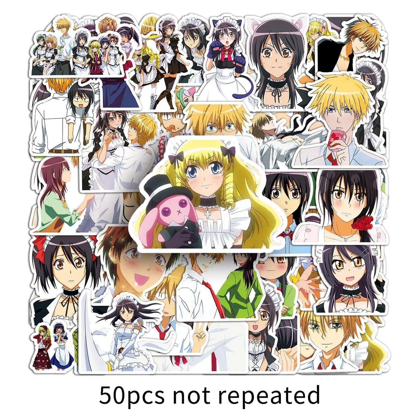 50pcs Kaichou Wa Maid-sama! Graffiti Stickers for Helmet, Desktop, Wall Decoration, DIY Sticker Pack Wholesale