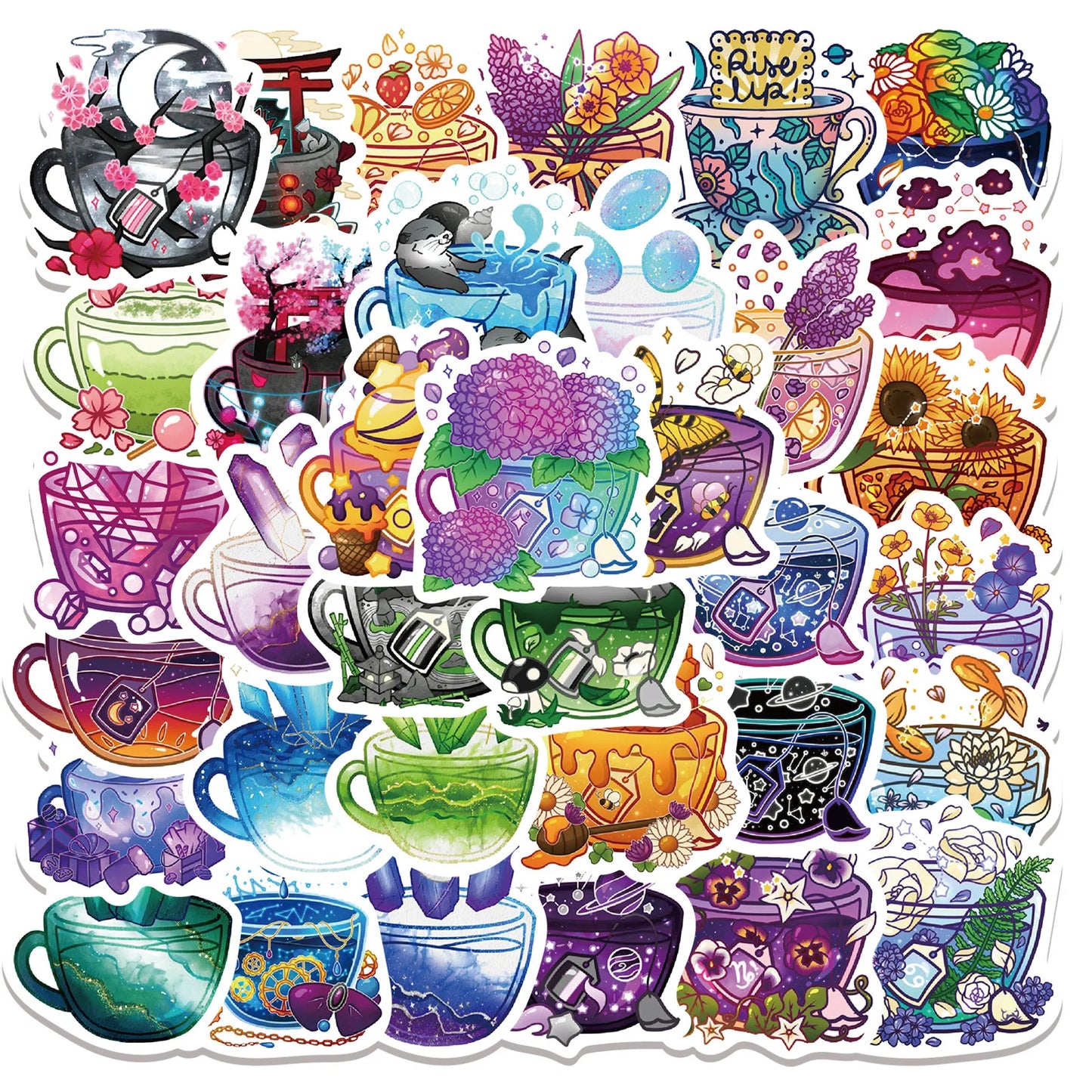 99Pcs Cartoon Magic Drop Pharmacist Graffiti Stickers Decals Kids Toy DIY Diary Suitcase Scrapbook Laptop Bike Sticker