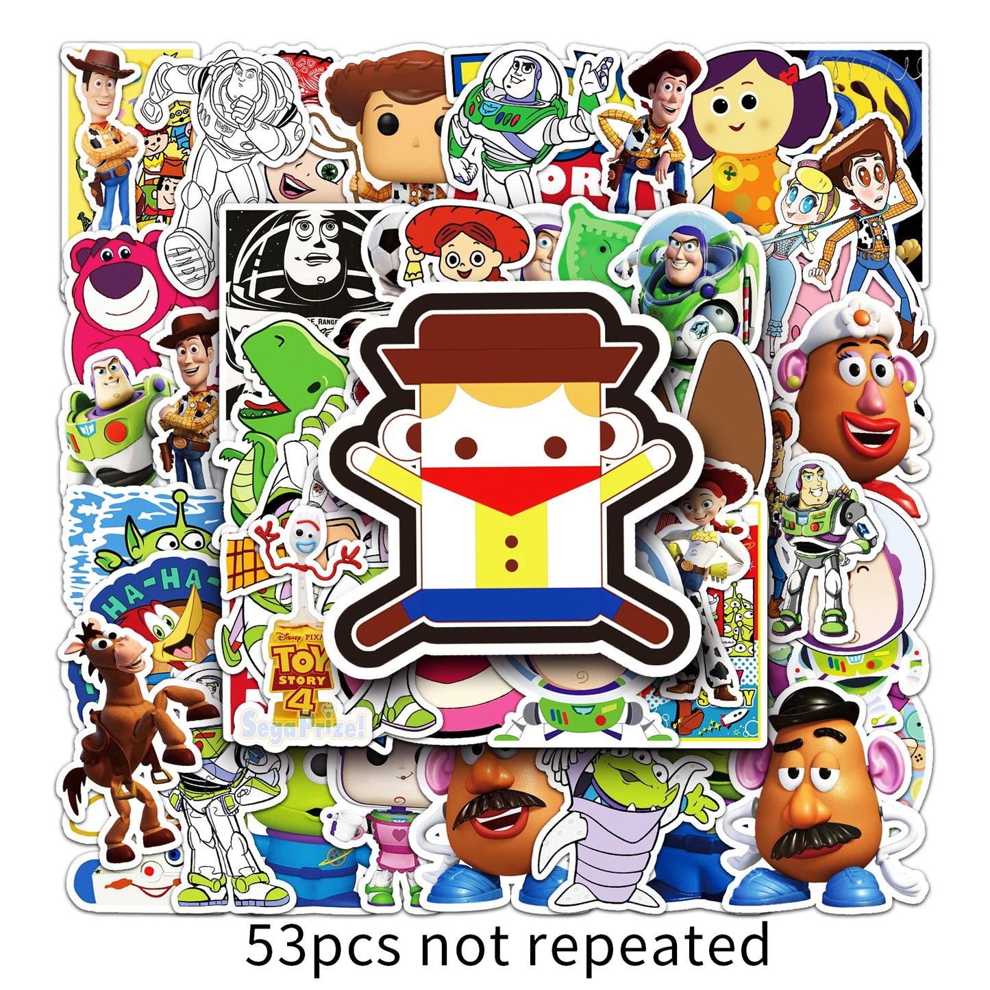 50Pcs MINISO Cartoon Waterproof Vinyl Stickers for Skateboard Snowboard Decal
