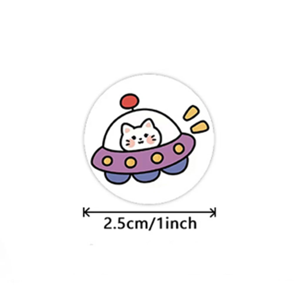 100-500pcs Children Reward Encouragement Sticker Cartoon Cute Sticker Birthday/holiday Party Gift Packaging Sealing Decor Lables