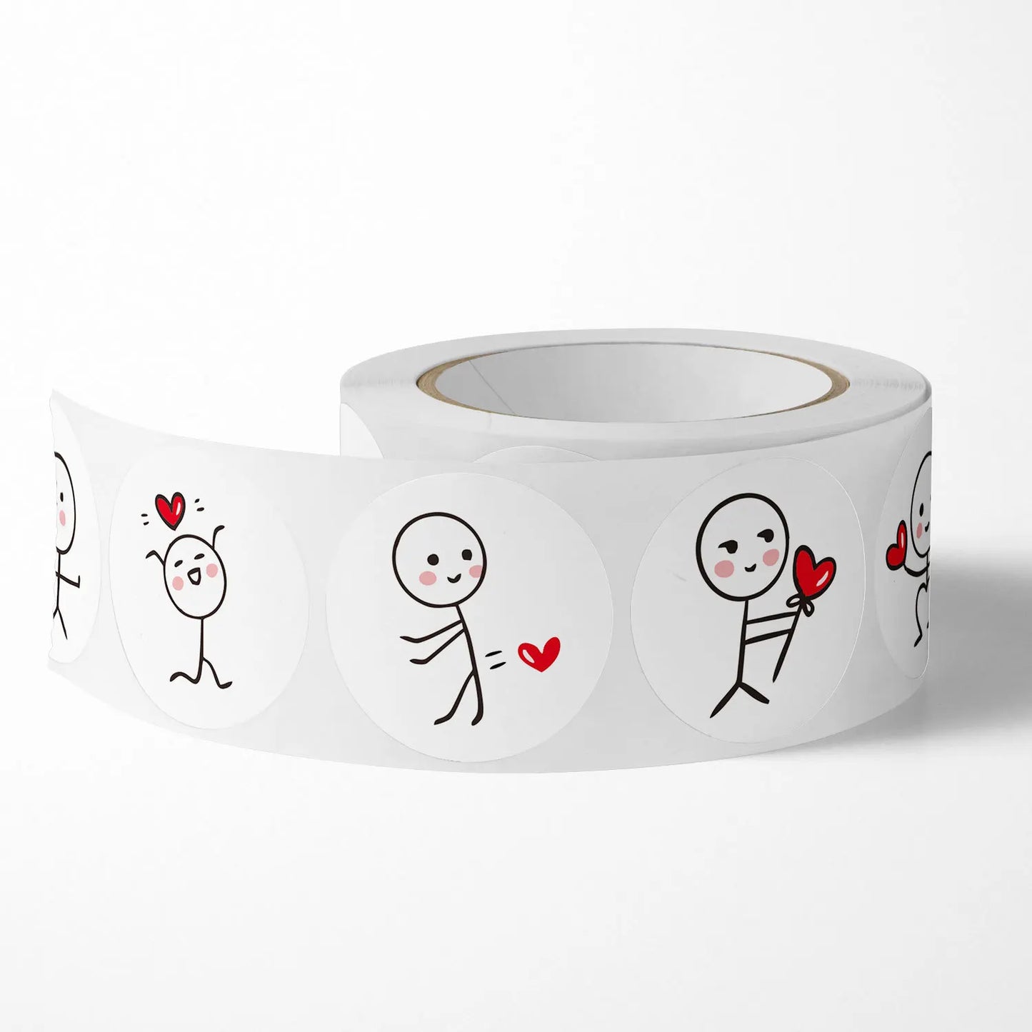 100-500Pcs Stickers Love Labels for Wedding Valentine's Day Holiday Gift Decoration Envelope Sealing Stickers Scrapbooking
