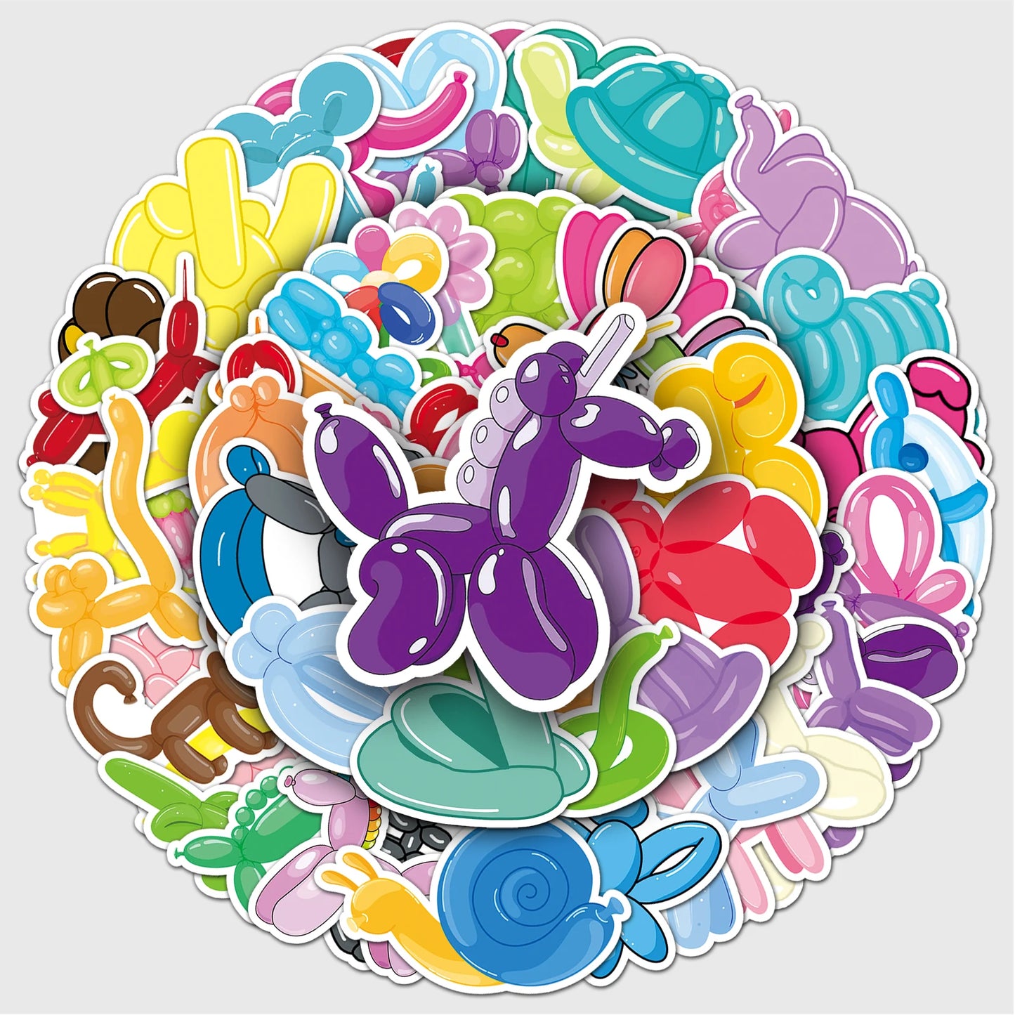 50Pcs Cartoon Waterproof Vinyl Stickers for Skateboard Snowboard