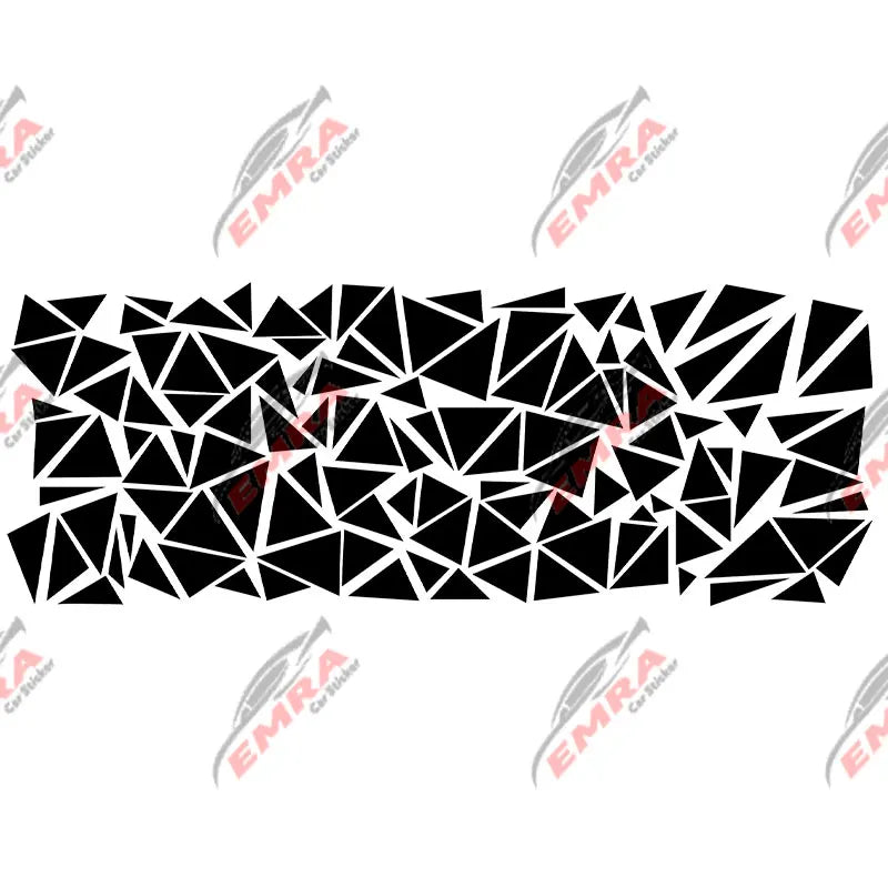 Triangle Car Sticker Decoration Side External Accessories Camouflage Kit Wrap Camo Tuning Styling Waterproof Vinyl Decals