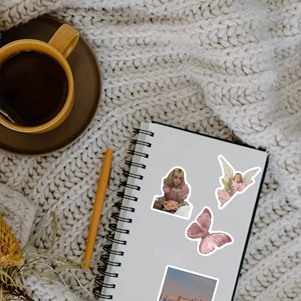 65Pcs Retro Millennium Stickers Cartoon PVC Waterproof Stickers Decals For Kids Boys Girls Toys Gifts