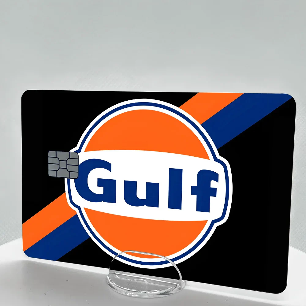G-Gulf Racing Car Card Skin Stickers Set (4 Pcs)
