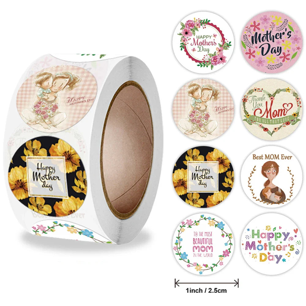 Mother's Day & Birthday Gift Label Stickers (100-500pcs)