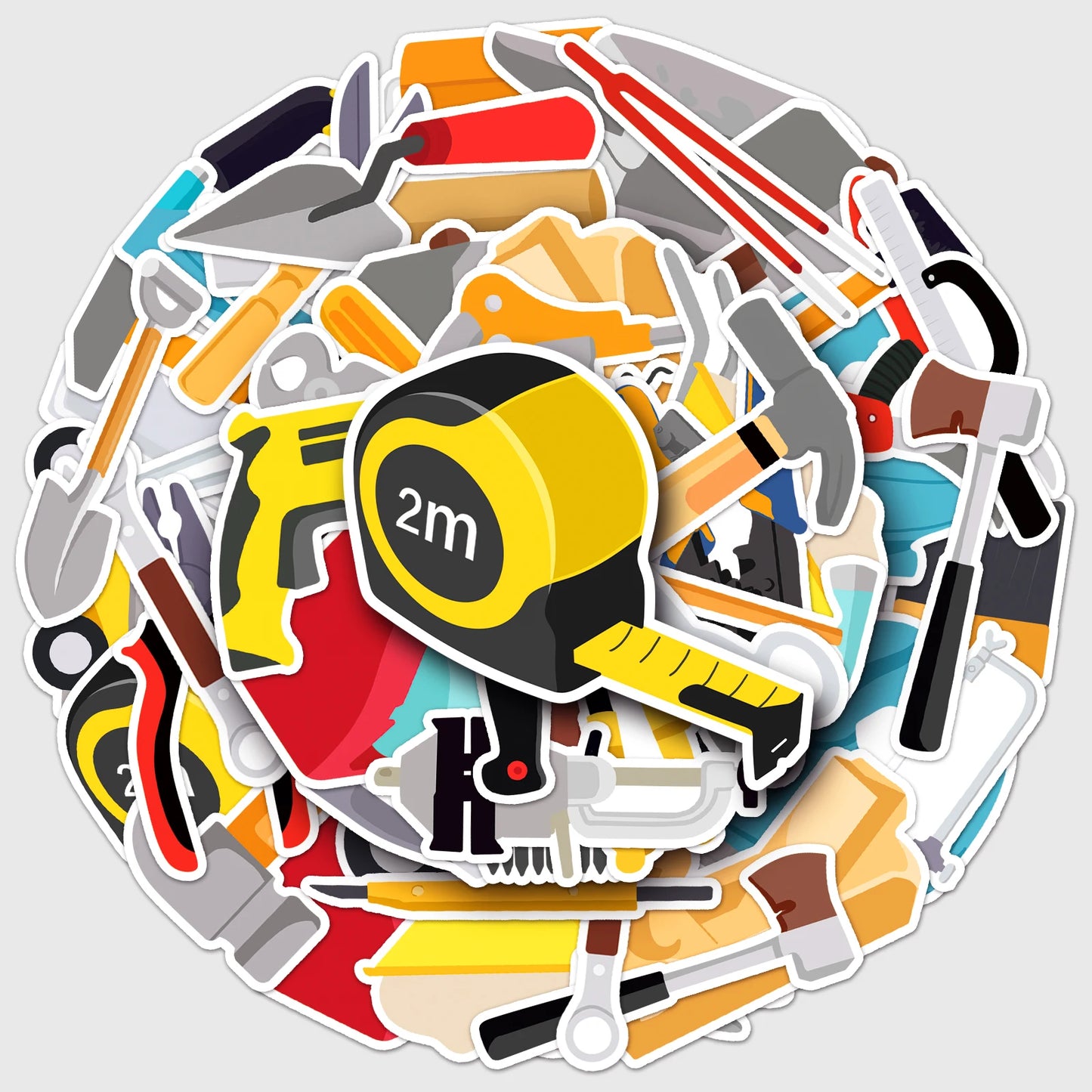 50Pcs Cartoon Waterproof Vinyl Stickers for Skateboard Snowboard