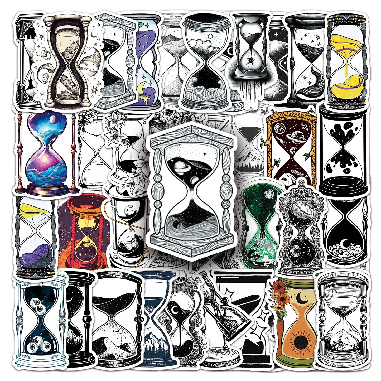 50Pcs Cartoon Waterproof Vinyl Stickers for Skateboard Snowboard