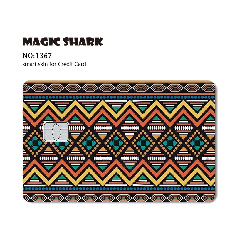Magic Shark Dandelion Fox Card Skin Sticker Waterproof