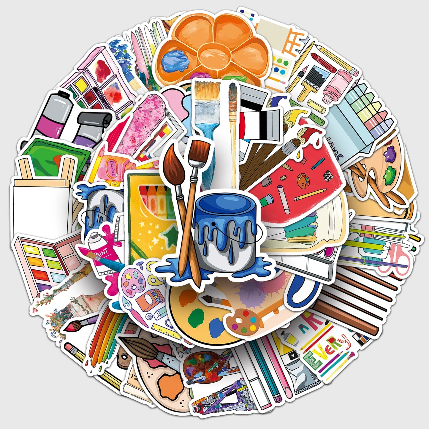 50Pcs Cartoon Waterproof Vinyl Stickers for Skateboard Snowboard Home Decor
