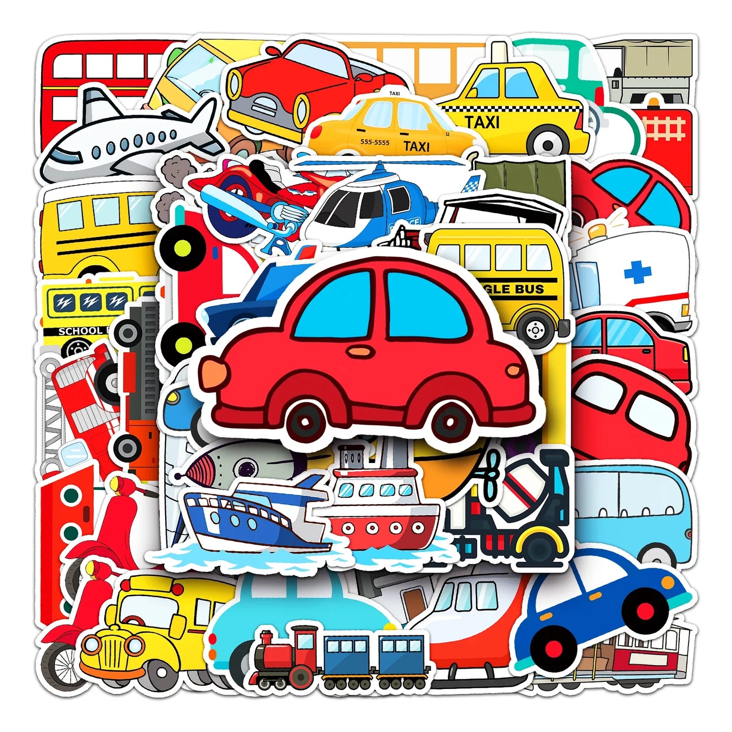 50Pcs Cartoon Waterproof Vinyl Stickers for Skateboard Snowboard