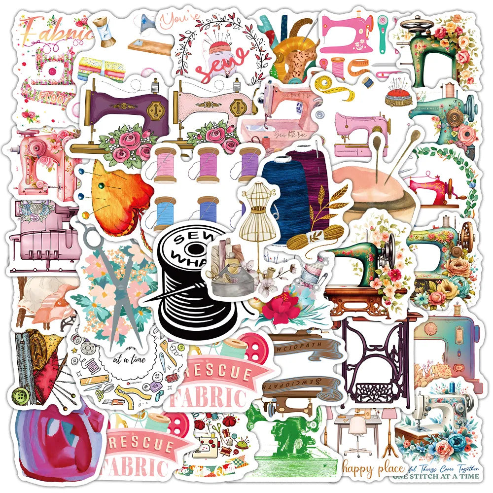 Sewing Cartoon Graffiti Stickers Waterproof Decals for Laptop, Car, Luggage, Phone