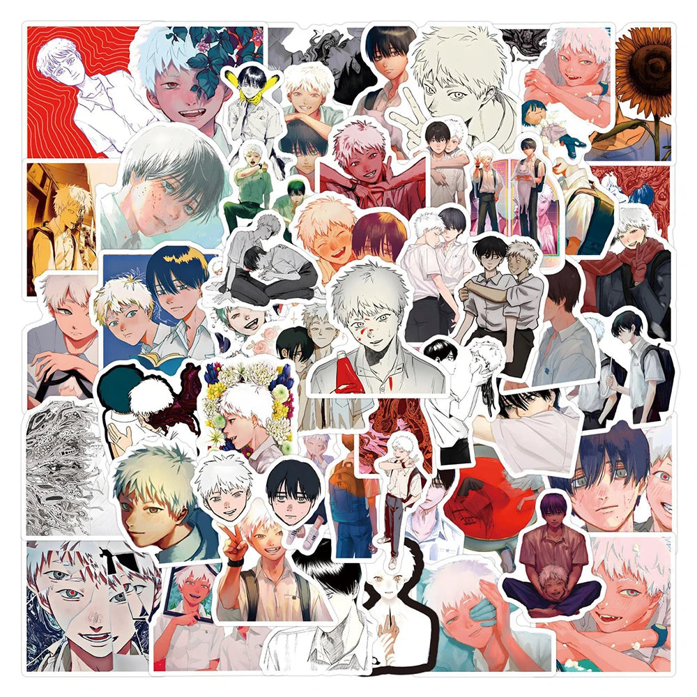 50pcs The Summer Hikari Died Stickers Cool Yoshiki Hikaru Sticker Laptop Bike Skateboard Suitcase Bike Aesthetics Decals