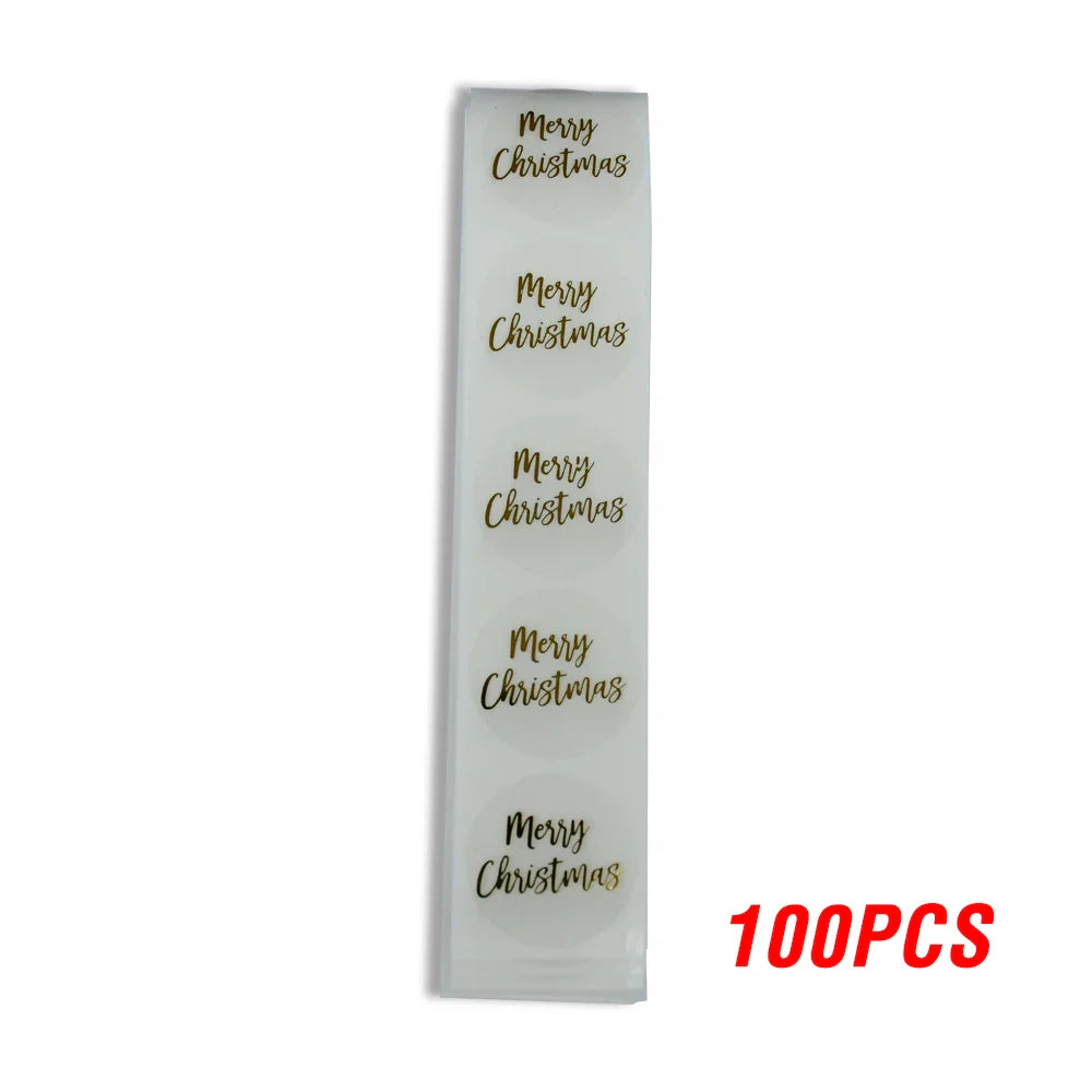 Transparent Gold Thank You Stickers for Gifts & Envelopes