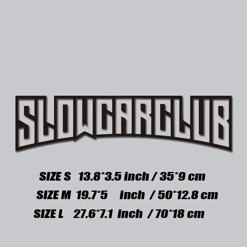 SLOW CAR CLUB JDM High-Quality Car Truck Sticker